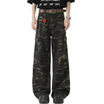 Relaxed Fit Military Camouflage Utility Pants