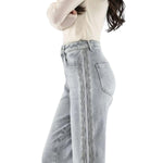 Relaxed-Fit Patchwork Embroidered Cropped Jeans