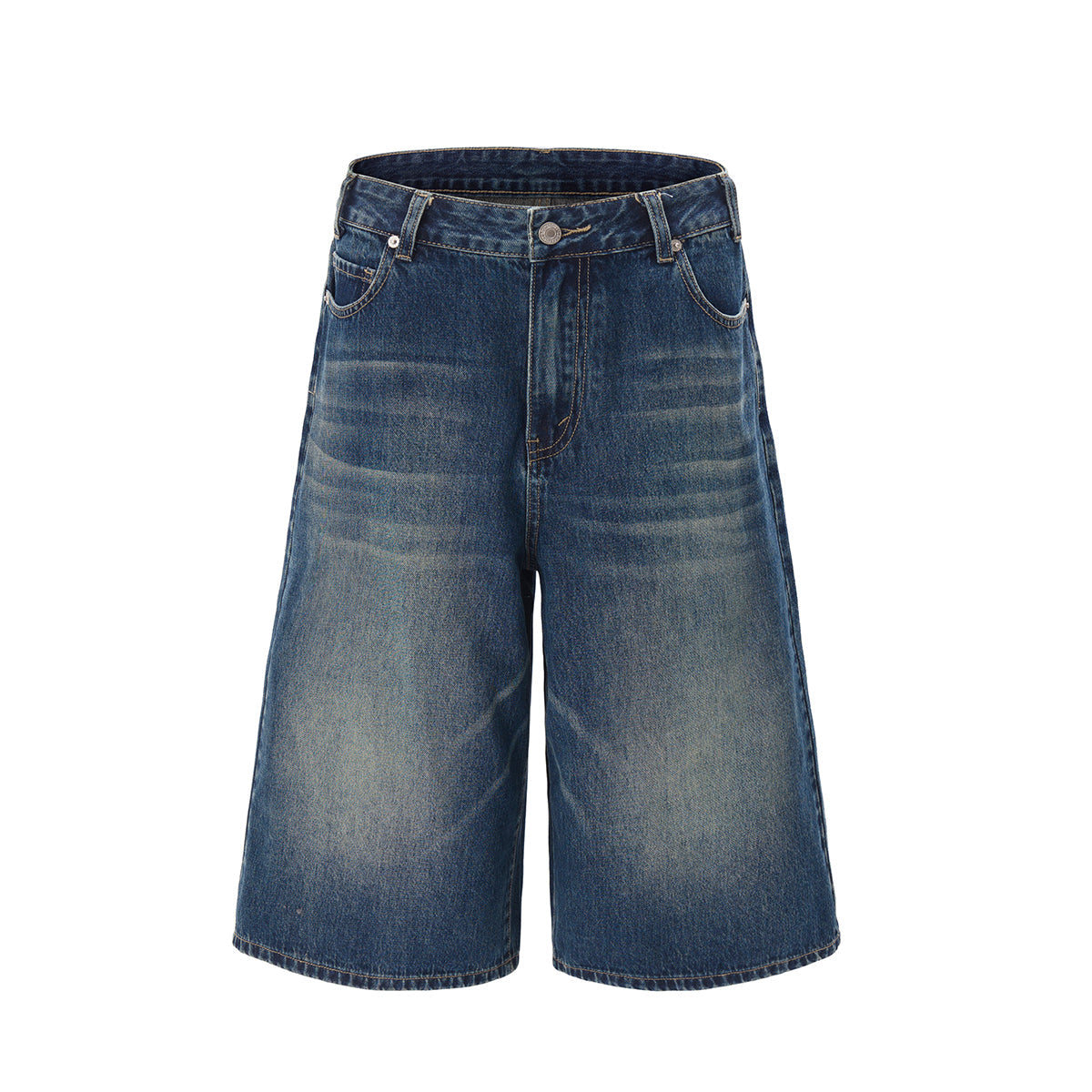 Baggy Bermuda Washed Denim Shorts