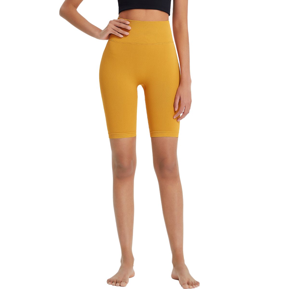 Seamless Butt-Lift Mid-Thigh Leggings