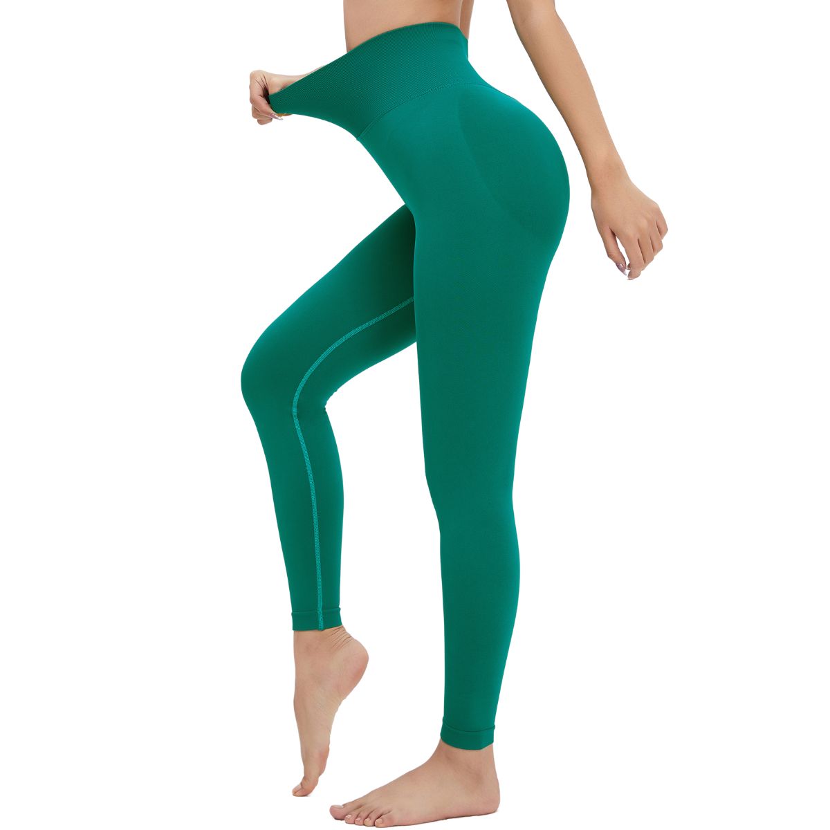 High-Waisted Solid Yoga Leggings
