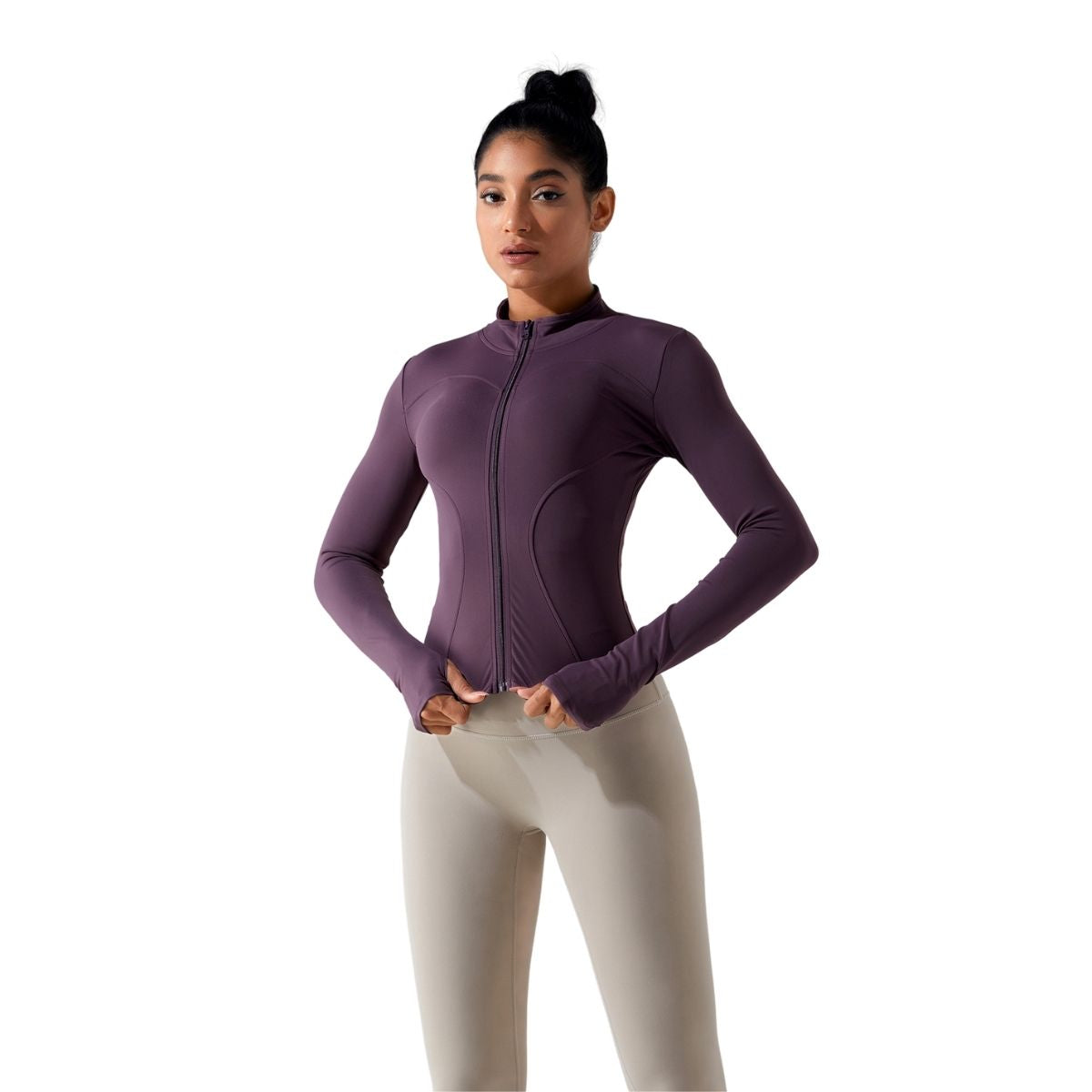 Tailored Fit Thumbhole Full-Zip Jacket