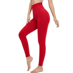 High-Waisted Solid Yoga Leggings