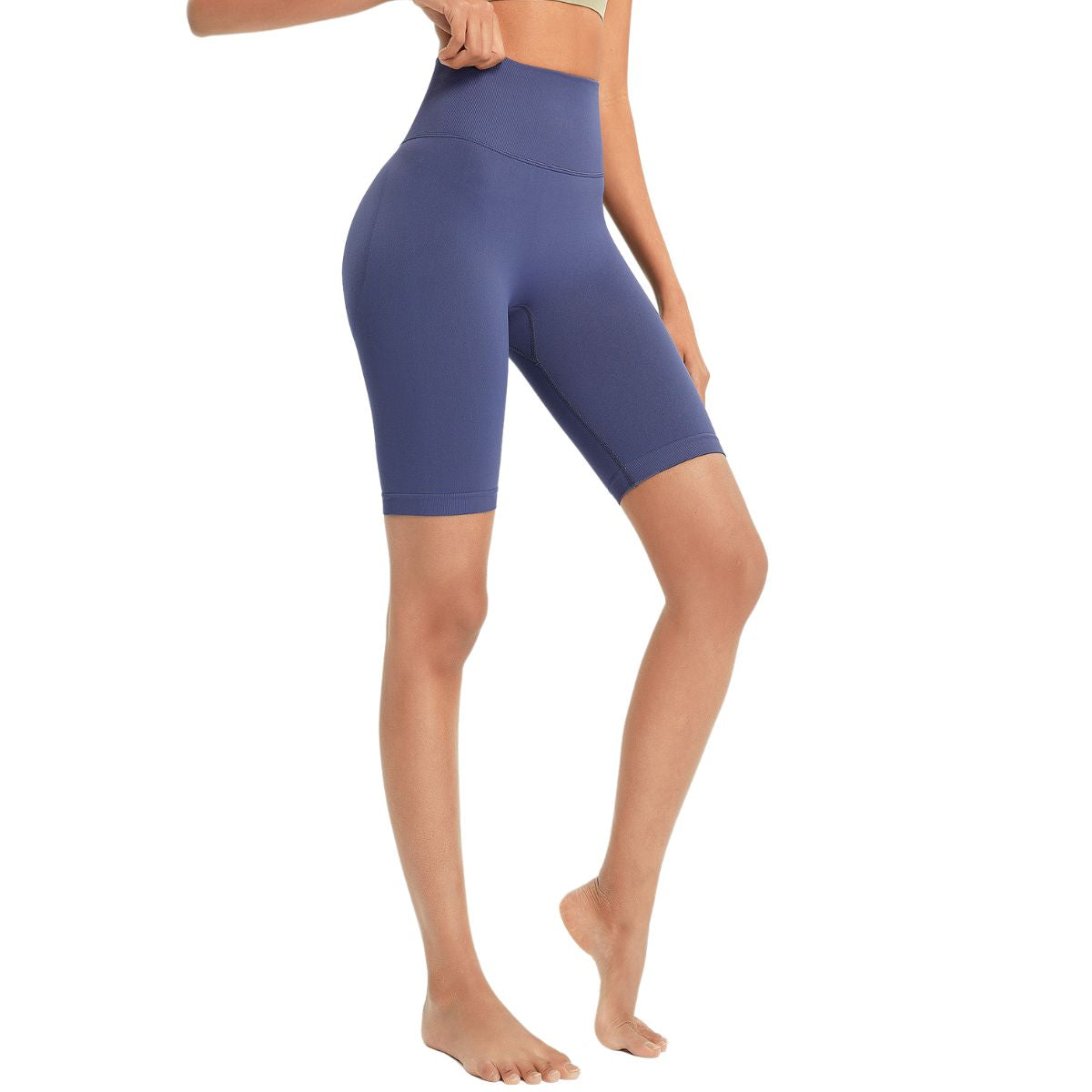 Seamless Butt-Lift Mid-Thigh Leggings