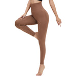 High-Waisted Solid Yoga Leggings