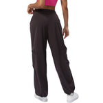 Relaxed-Fit Pleated Parachute Pants