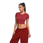 Ultra-Soft Crewneck Cropped T-Shirt