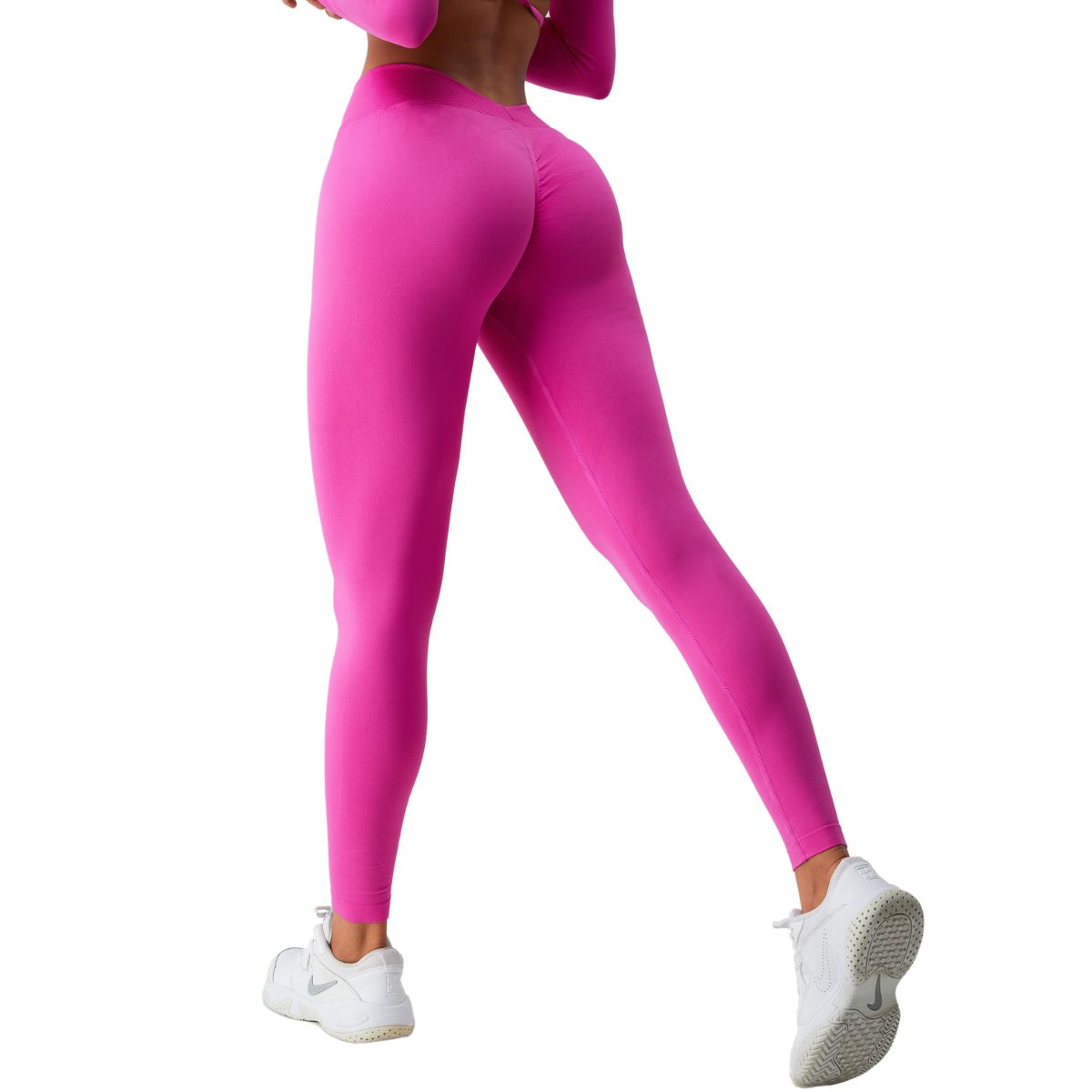 Solid Color V Waist Yoga Leggings