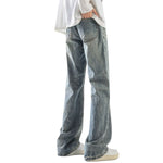 Classic Straight Leg Whisker Denim Pants