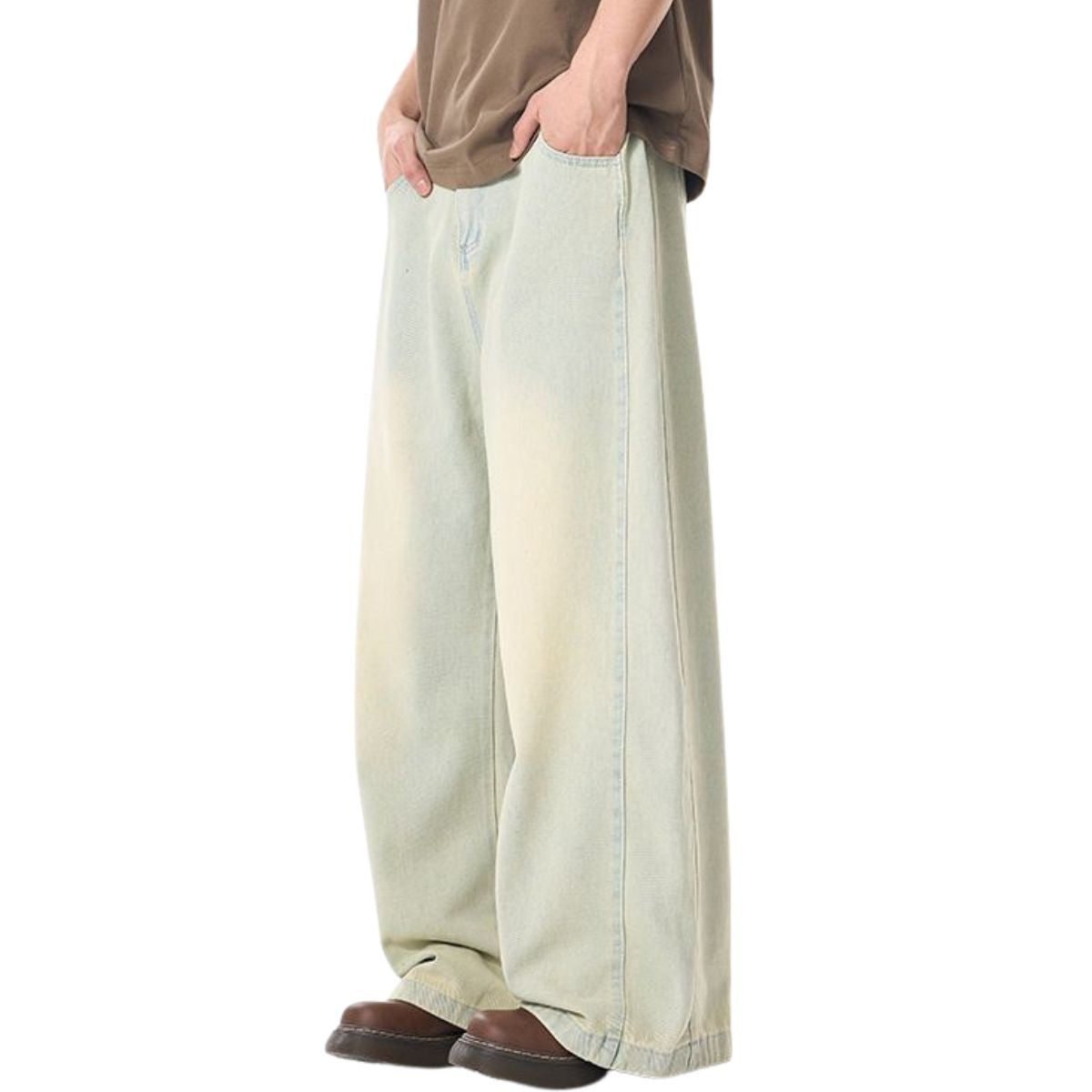 Heavy Washed Oversized Denim Jeans