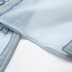 Organza Patchwork Floral-Embroidered Bootcut Jeans