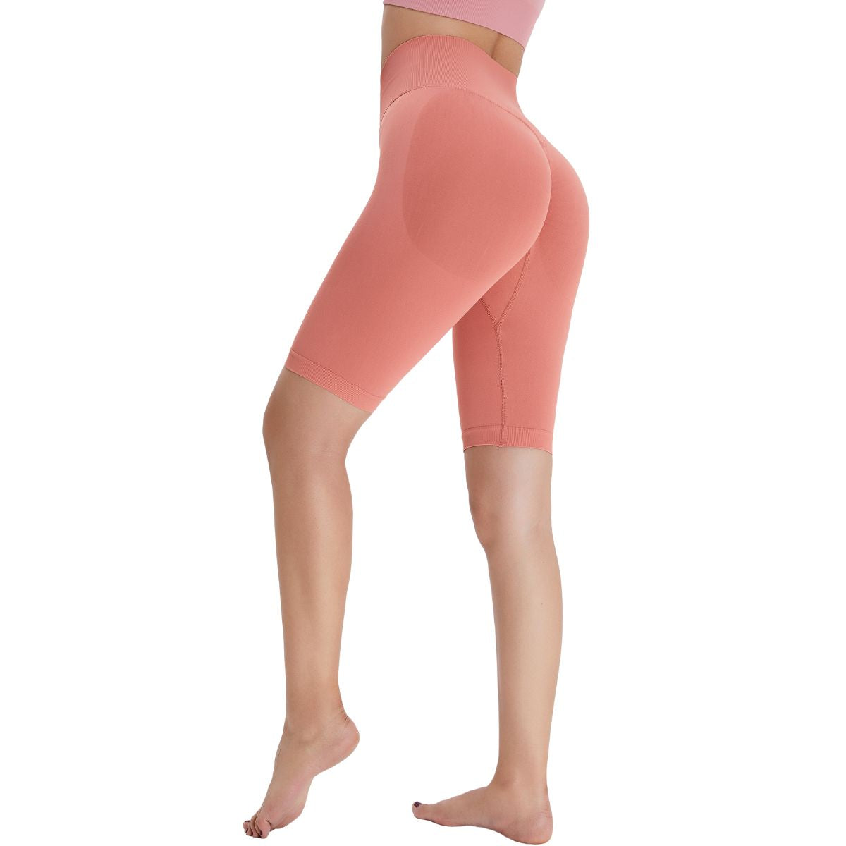 Seamless Butt-Lift Mid-Thigh Leggings