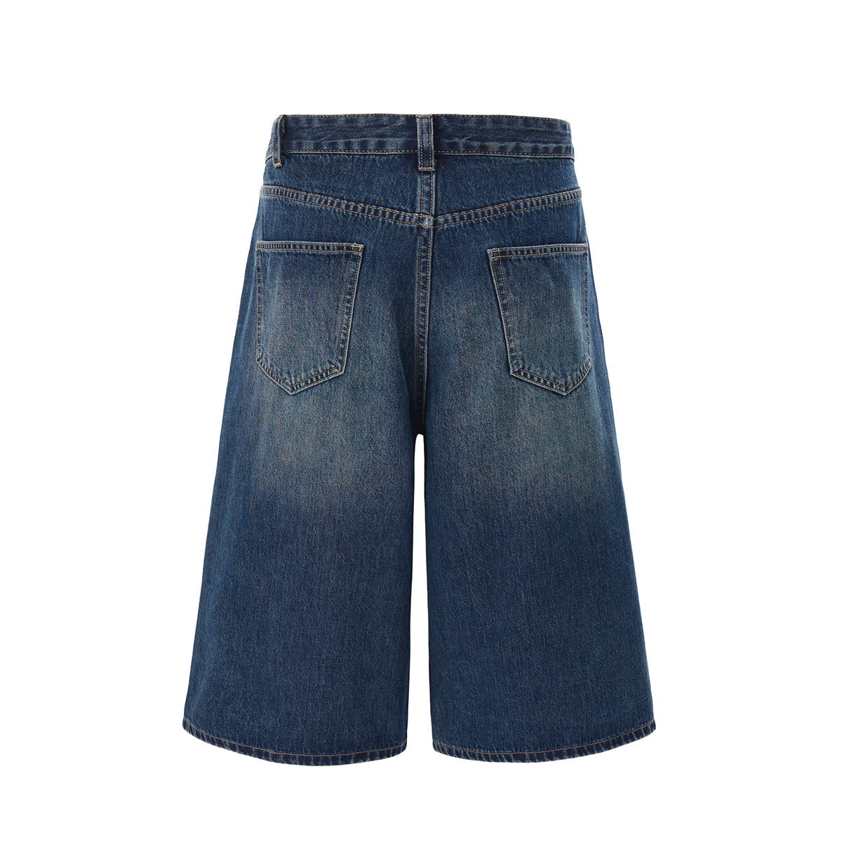 Baggy Bermuda Washed Denim Shorts
