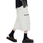 Cargo Wide-Leg Cropped Pants