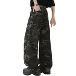 Relaxed Fit Military Camouflage Utility Pants