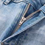 Lightweight Embroidered Cut-Out Bootcut Jeans