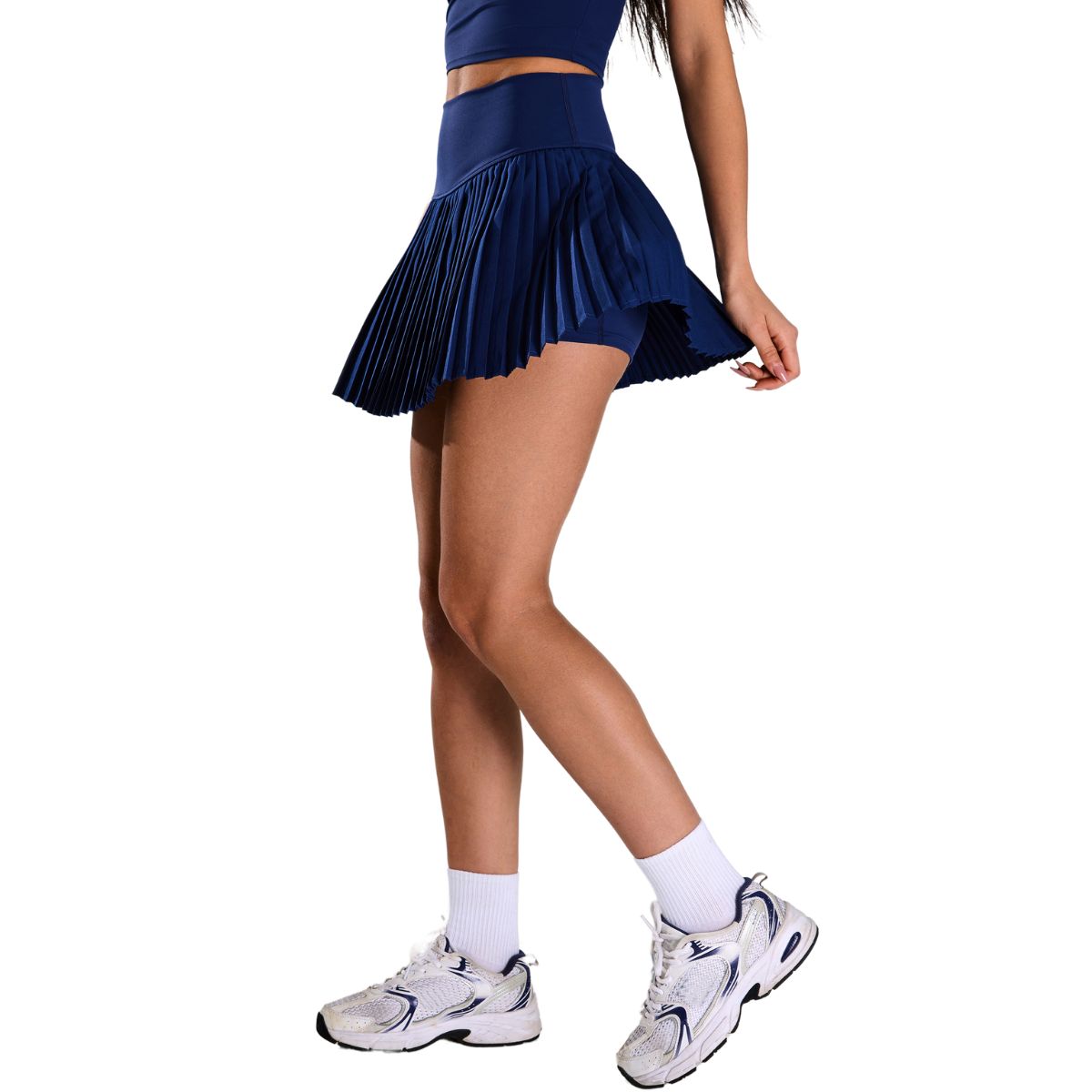 High-Waisted Tennis Pleated Skort