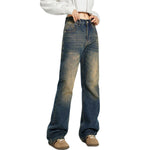 Relaxed Fit Vintage Wash Denim Jeans