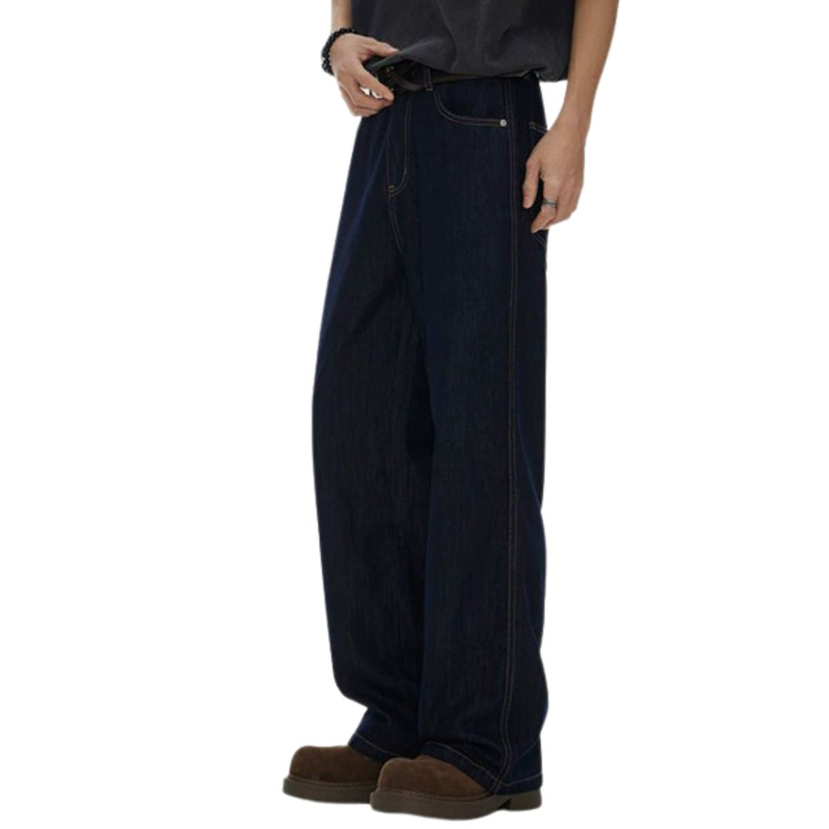 Selvedge Straight-Leg Denim Pants