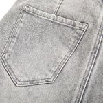 Beaded-Embroidered Floral Cut-Out Ankle Jeans