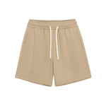Solid Color Loose-Fit Drawstring Shorts