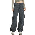 Unisex Wide-Leg Cotton Cargo Pants