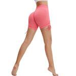Solid Color Butt-Lift Ruched Shorts