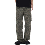 Relaxed Fit Leopard Cargo Trousers