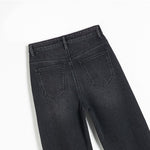 Pearl-Embellished Floral Embroidered Cut-Out Jeans