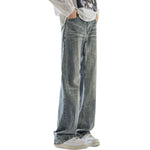 Classic Straight Leg Whisker Denim Pants