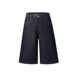 Wide Leg Selvedge Denim Cropped Pants