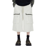 Cargo Wide-Leg Cropped Pants