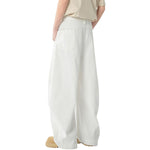 Unisex Summer Barrel Leg Cotton Trousers