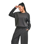 Solid Color Relaxed Fit Sweatshirt