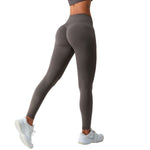 Women's Solid Color Crossover Leggings