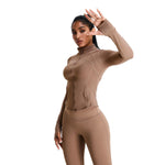 Women's Solid Color Full-Zip Jacket