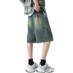 Vintage Washed Bermuda Denim Shorts