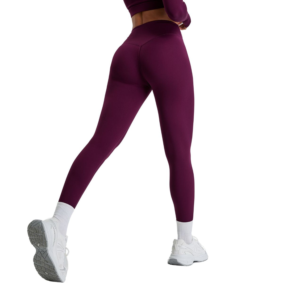 High-Waisted Solid Color Workout Leggings