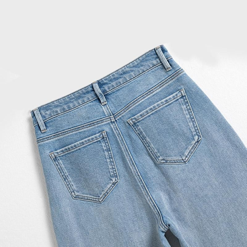 Floral Embroidered Pearl-Beaded Cut-Out Jeans