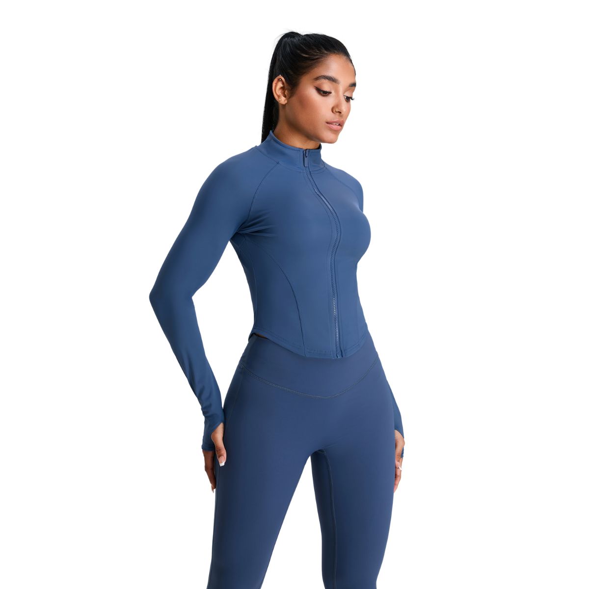 Women's Curved Hem Full-Zip Jacket