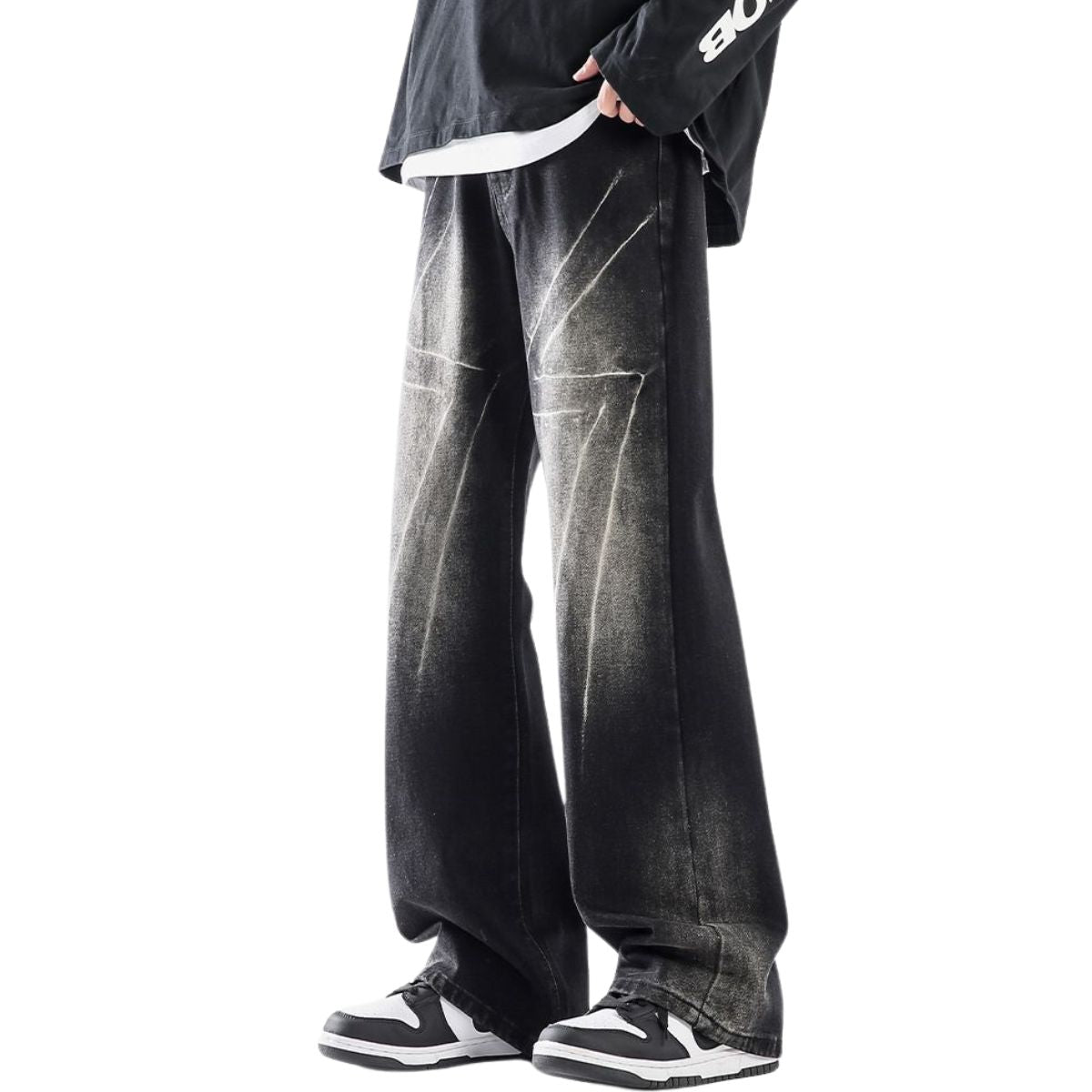 Electric Tie-Dye Baggy Denim Jeans