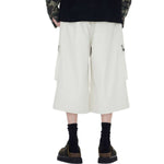 Cargo Wide-Leg Cropped Pants