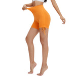 Solid Color Butt-Lift Ruched Shorts