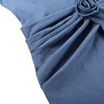 Floral Appliqu¨¦ Denim Slip Mini Dress