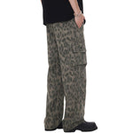 Relaxed Fit Leopard Cargo Trousers