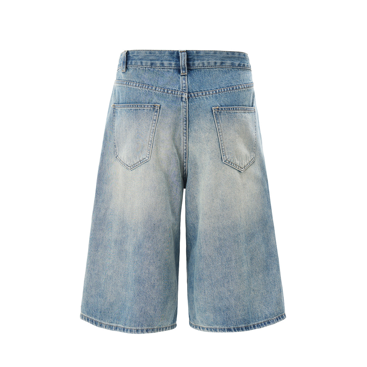 Baggy Bermuda Washed Denim Shorts