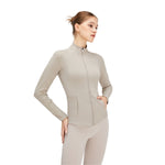 Solid Color Tailored Fit Full-Zip Jacket