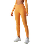 Women's Solid Color Crossover Leggings