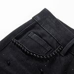 Patchwork Floral-Embroidered Sequined Bootcut Jeans