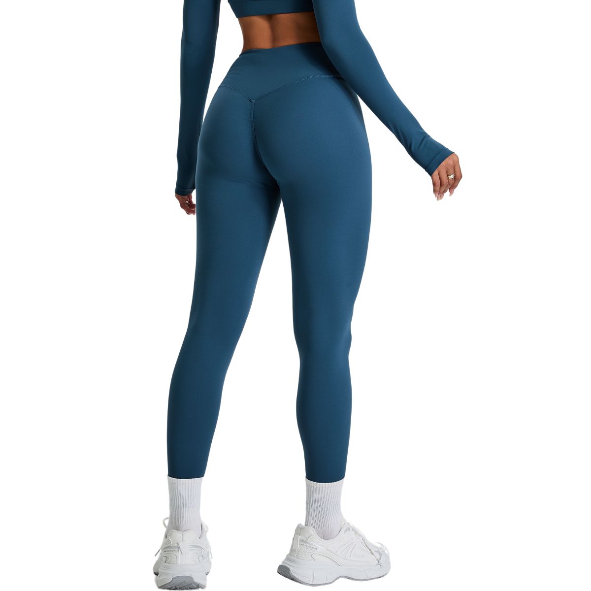 High-Waisted Solid Color Workout Leggings
